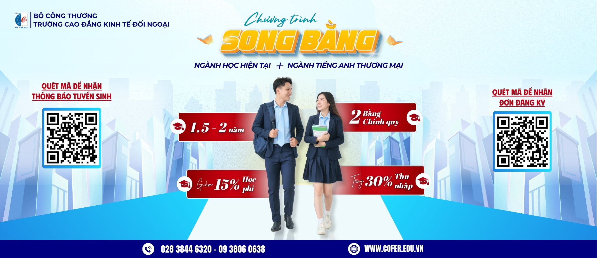 Chương trình Song bằng ngành Tiếng Anh Thương mại tại Trường Cao đẳng Kinh tế Đối ngoại